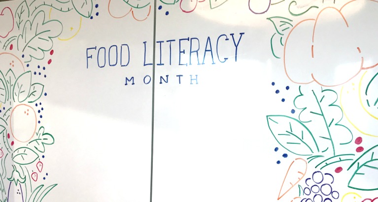 Food Literacy Month Sign
