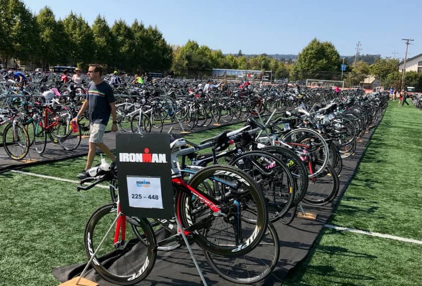 Ironman Santa Cruz Bike Transition